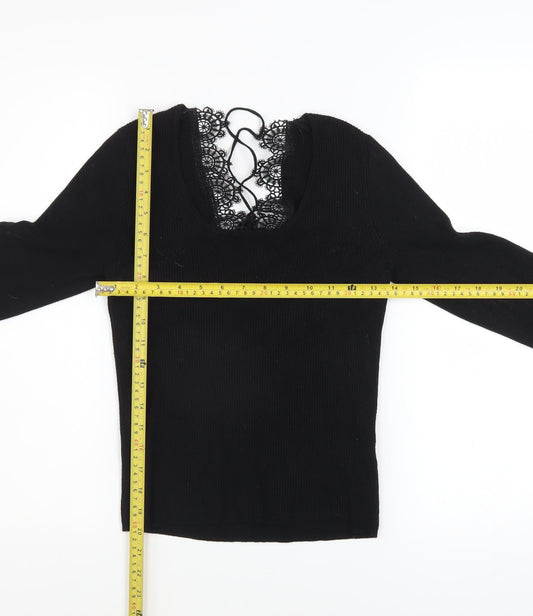 Womens UK Size L Urban Outfitters Black Pullover Jumper