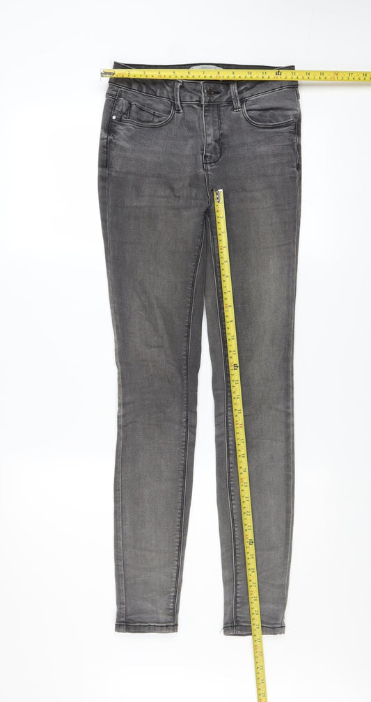 Womens UK Size 8 New Look Slim Fit Skinny Grey Jeans