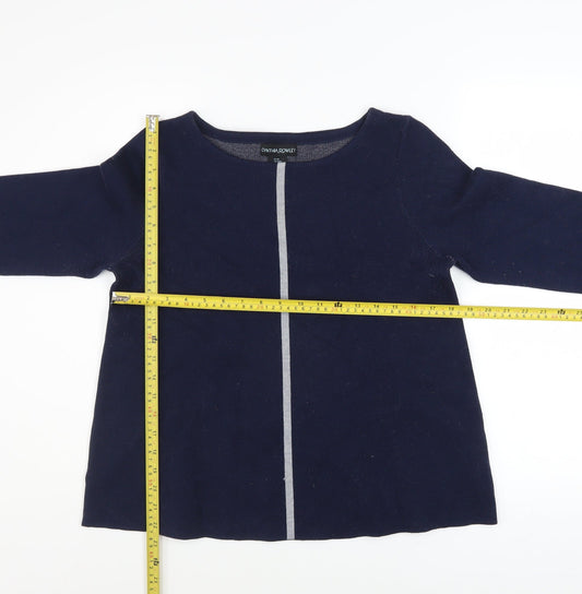 Womens UK Size M Cynthia Rowley Blue Pullover Jumper
