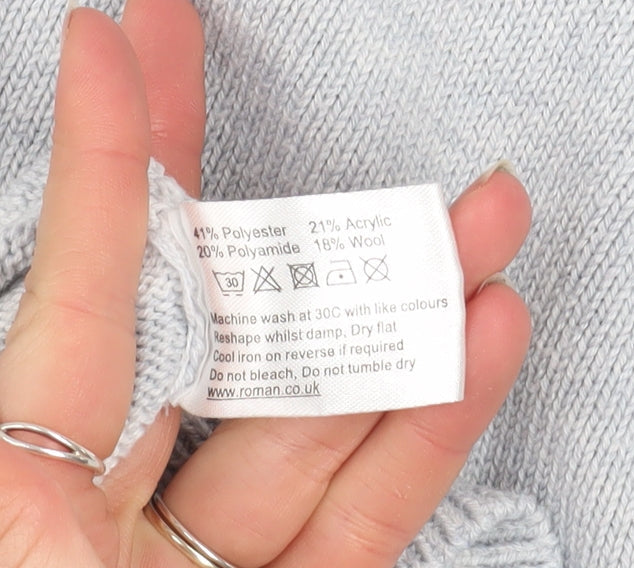 Womens UK Size 18 Roman Grey Pullover Jumper