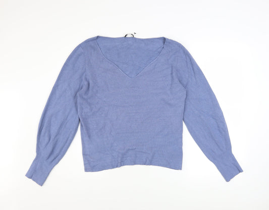 Womens UK Size 14 Great Plains Blue Pullover Jumper
