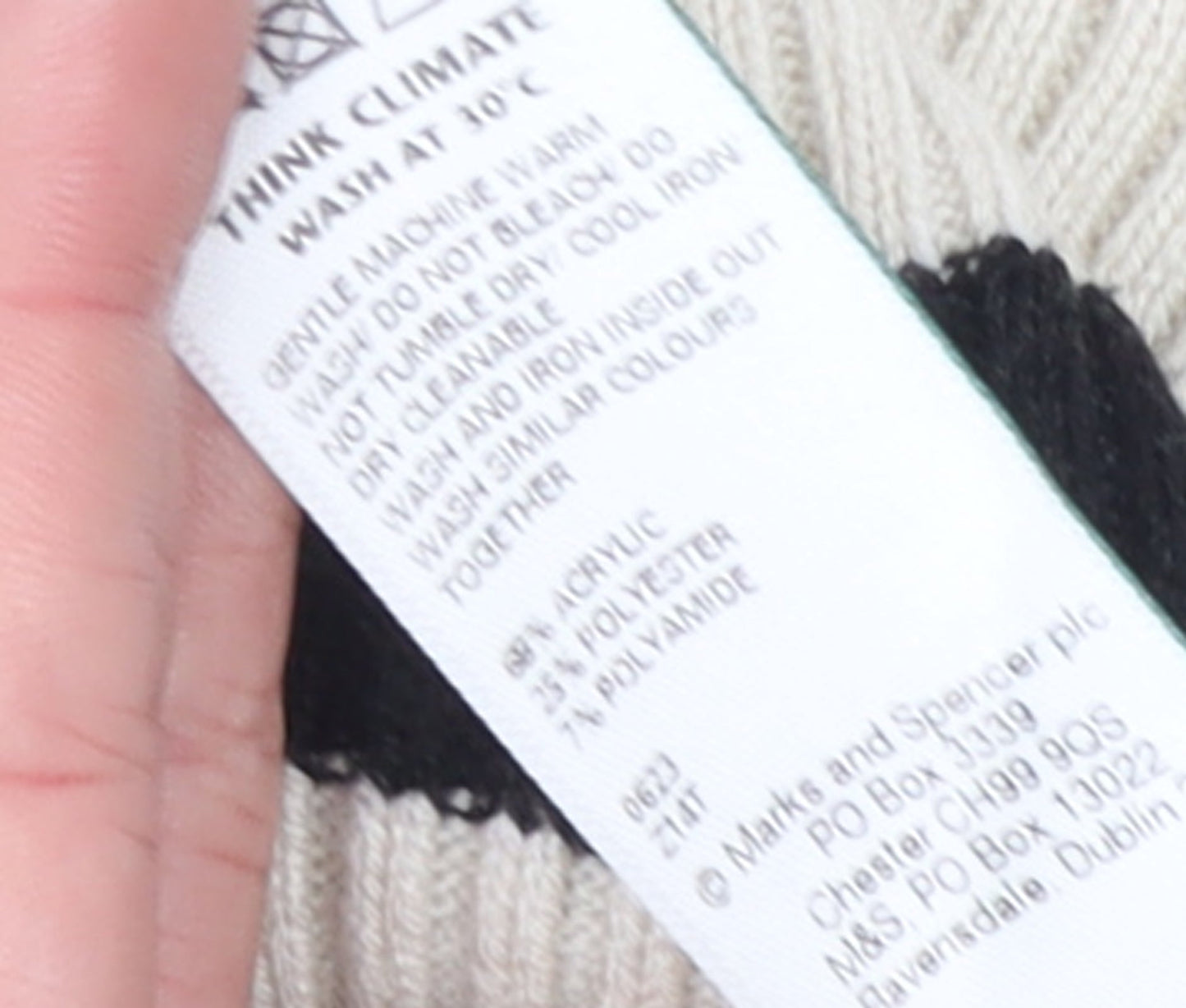 Womens UK Size L Marks and Spencer Black Pullover Jumper