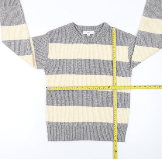 Womens UK Size XS Marks and Spencer Grey Pullover Jumper