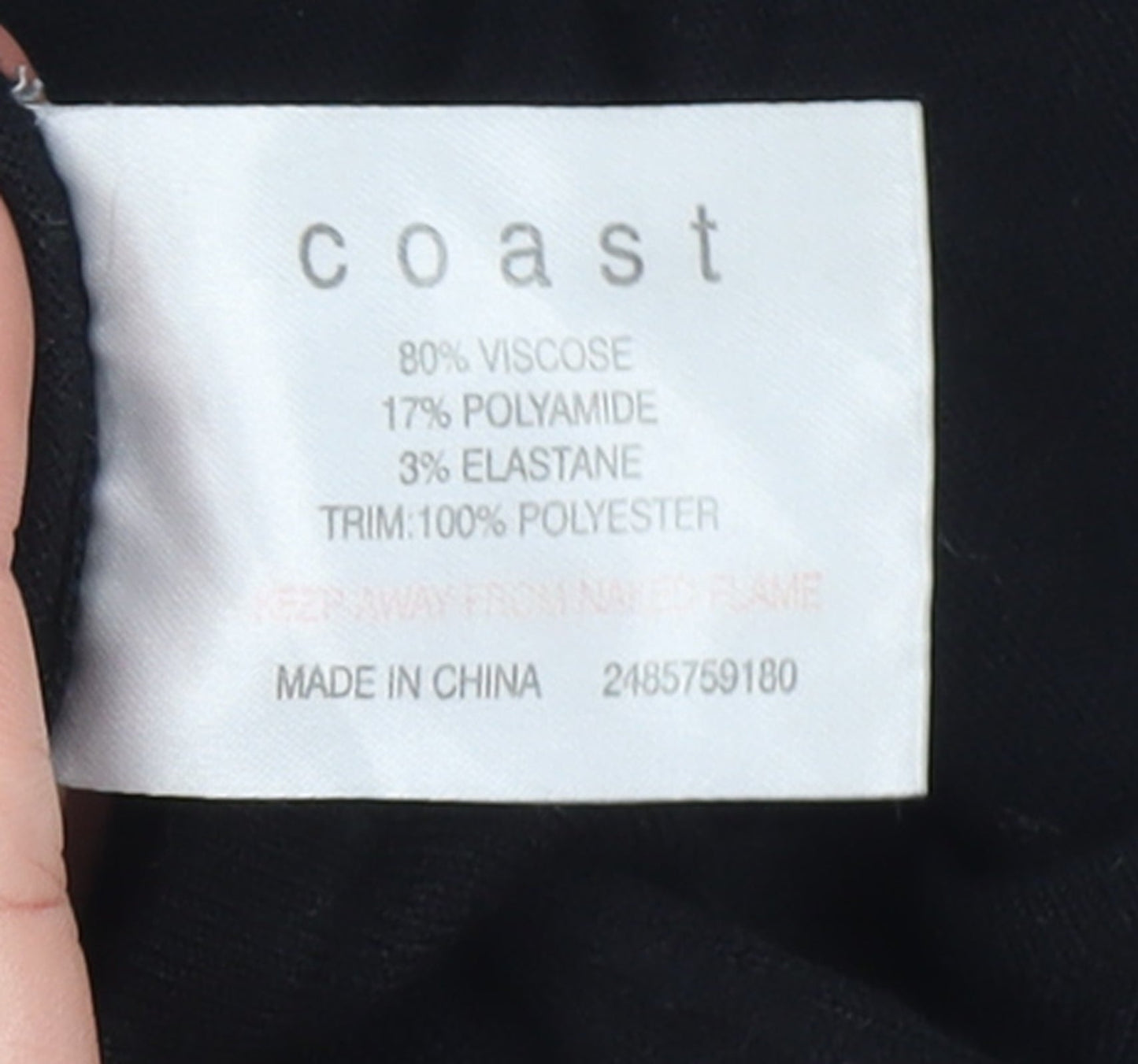 Womens UK Size 8 Coast Black Pullover Jumper