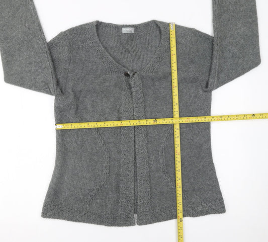 Womens UK Size L Marks and Spencer Grey Cardigan Jumper