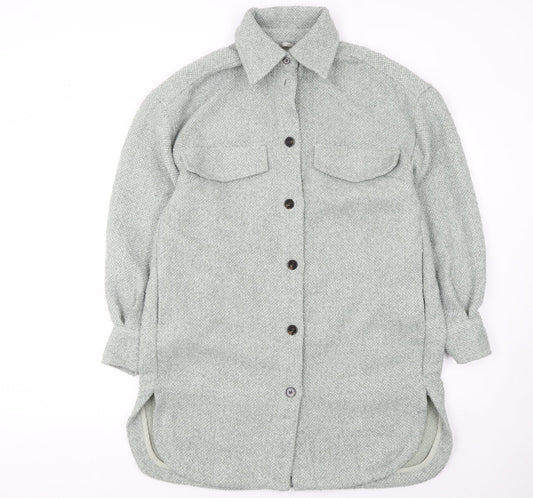 Womens UK Size S H&M Grey Basic Jacket
