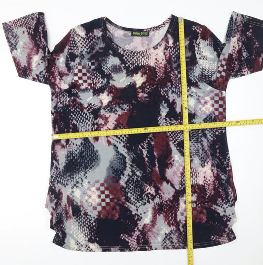 Womens UK Size XL Sugar Crisp Multicoloured Basic T-Shirt