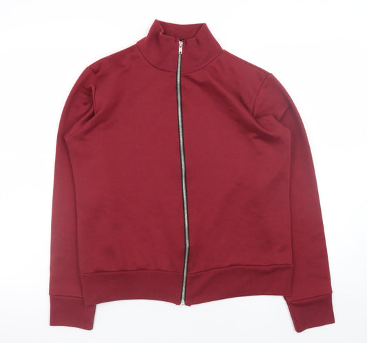 Womens UK Size M Boohoo Red Basic Jacket