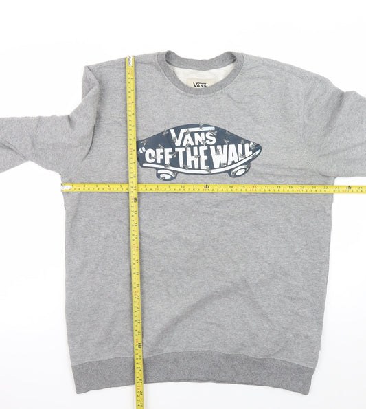 Mens UK Size L VANS Grey Pullover Sweatshirt