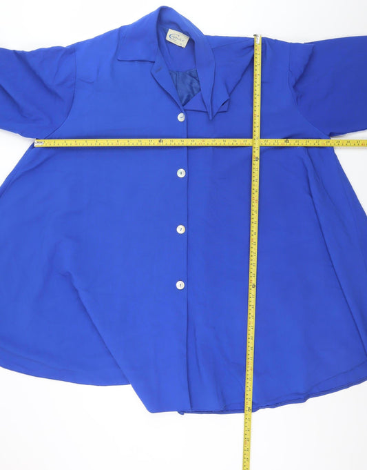 Womens UK Size 14 Caprice Blue Basic Jacket