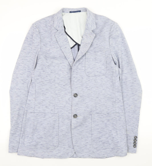 Mens UK Size L Mish Mash Blue Basic Jacket