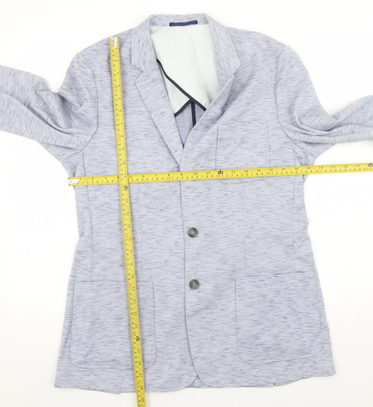 Mens UK Size L Mish Mash Blue Basic Jacket
