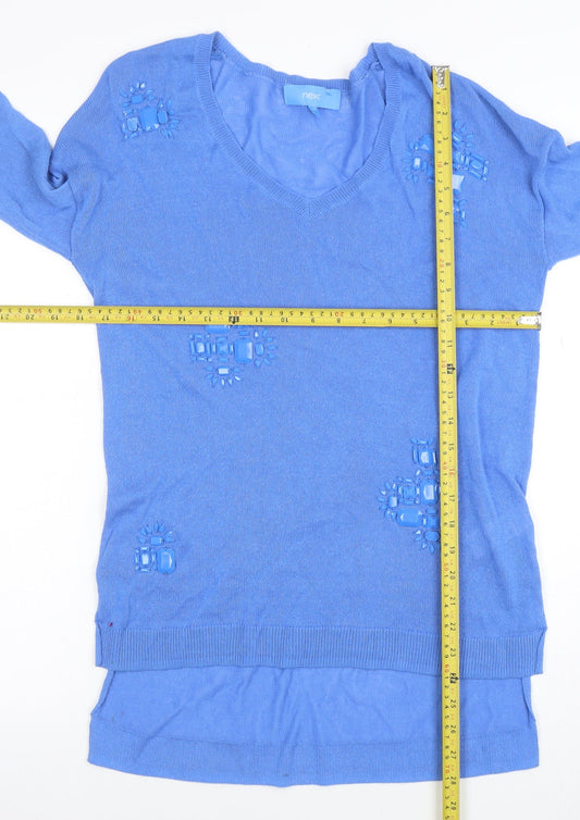 Womens UK Size 10 NEXT Blue Pullover Jumper