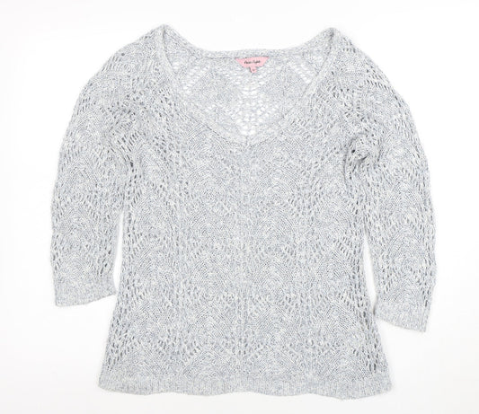 Womens UK Size 10 Phase Eight Grey Pullover Jumper