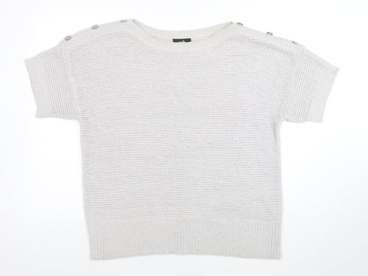 Womens UK Size L Wallis Ivory Pullover Jumper