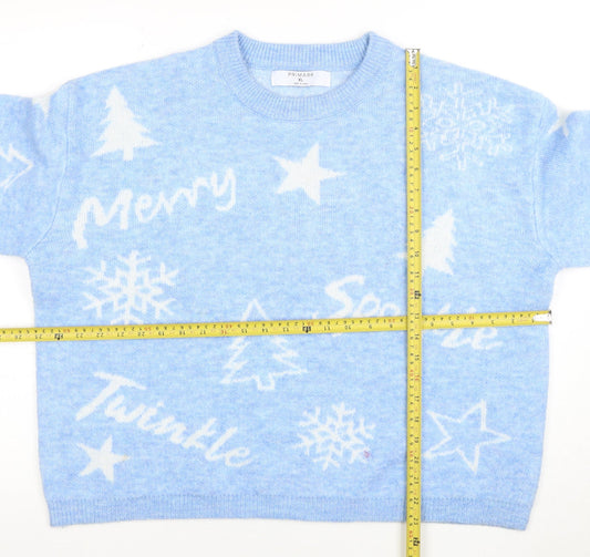 Womens UK Size XL Primark Blue Pullover Jumper