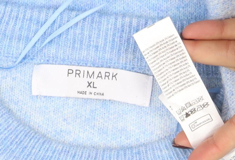 Womens UK Size XL Primark Blue Pullover Jumper