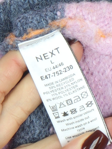 Womens UK Size L NEXT Multicoloured Pullover Jumper