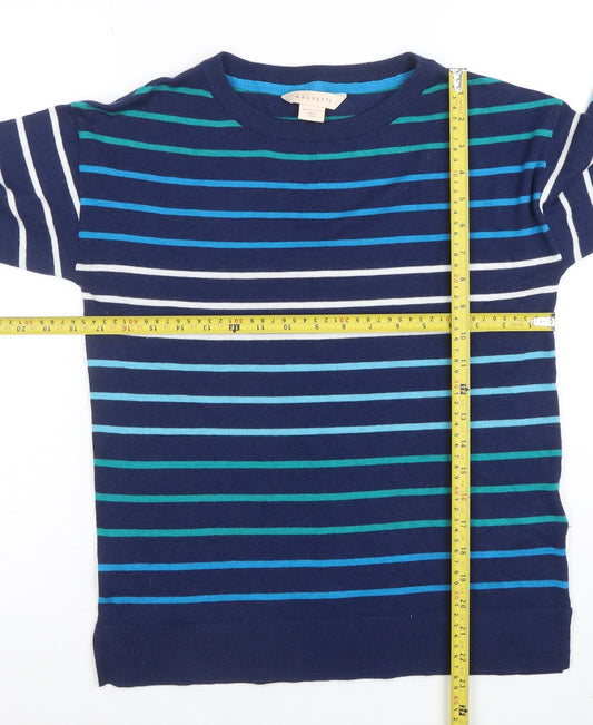 Womens UK Size 8 Mauvette Blue Pullover Jumper