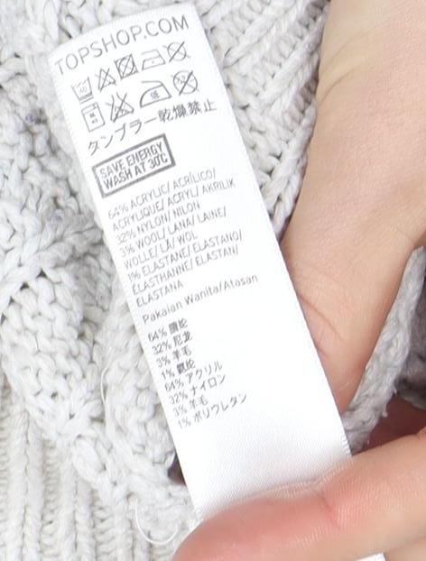 Womens UK Size 8 Topshop Ivory Pullover Jumper