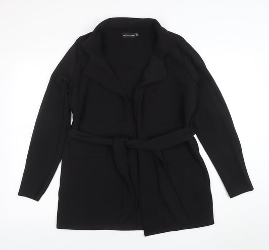 Womens UK Size 12 PRETTYLITTLETHING Black Basic Jacket