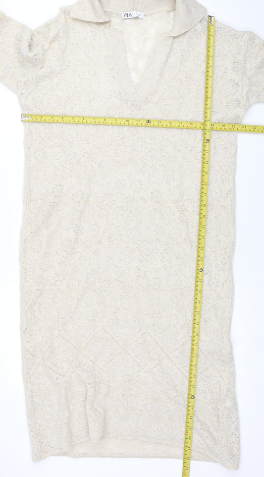 Womens UK Size S Zara Bodycon Dress