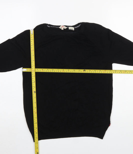 Womens UK Size L Levi's Black Pullover Jumper
