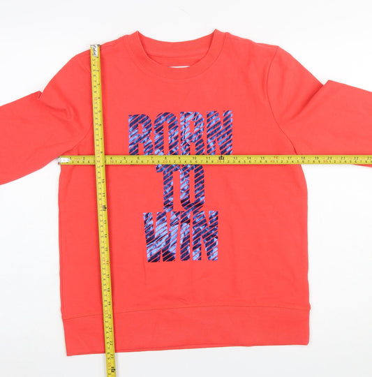 Womens UK Size M Piazza Italia Red Pullover Sweatshirt
