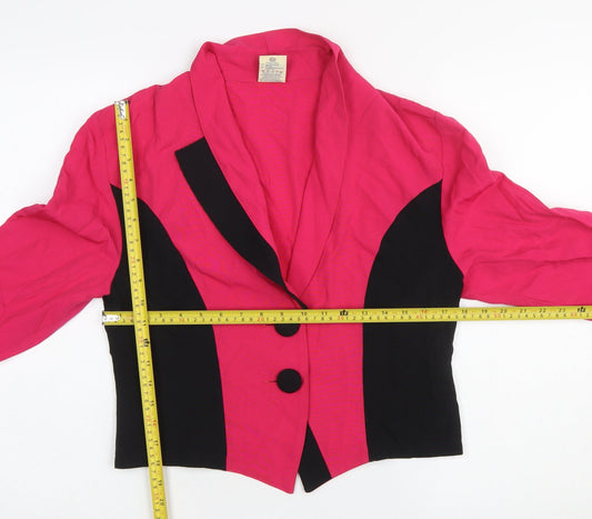 Womens UK Size 14 C&A Regular Pink Blazer