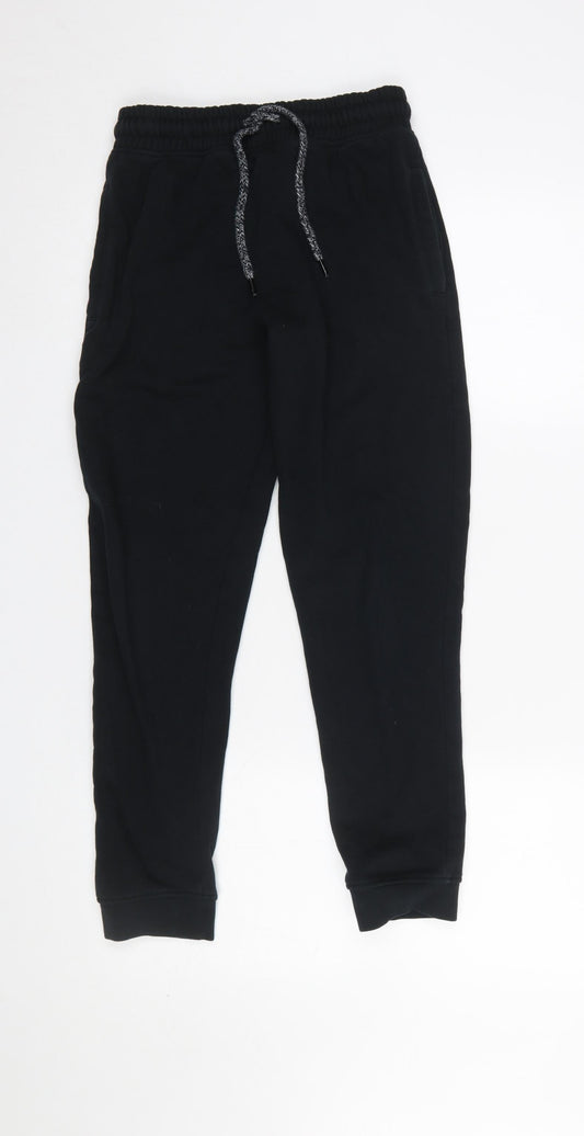 Boys UK Size 12 Years NEXT Regular Fit Jogger Black Trousers