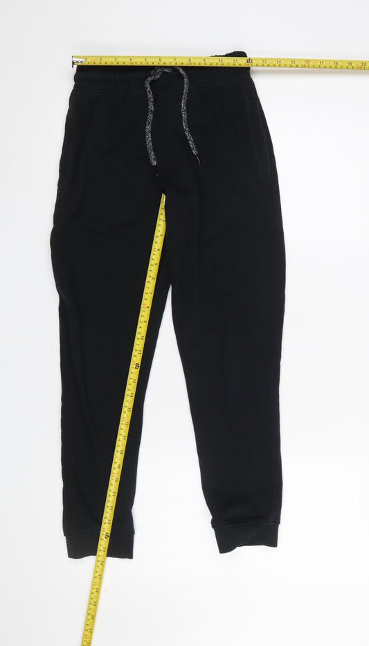 Boys UK Size 12 Years NEXT Regular Fit Jogger Black Trousers