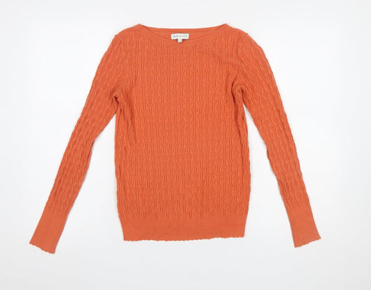 Womens UK Size 6 Warehouse Orange Pullover Jumper
