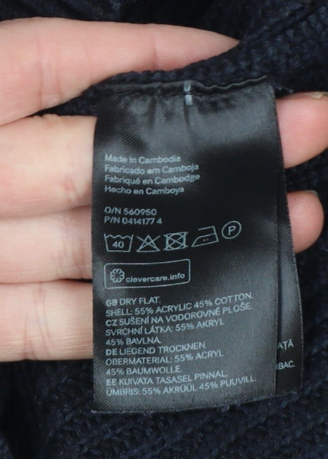 Womens UK Size 12 H&M Black Pullover Jumper