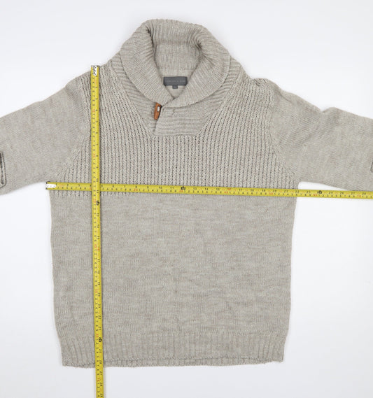 Mens UK Size 2XL Carter & Rise Beige Pullover Jumper