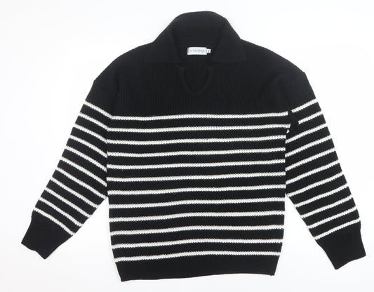 Womens UK Size 10/12 In the Style Black Pullover Jumper