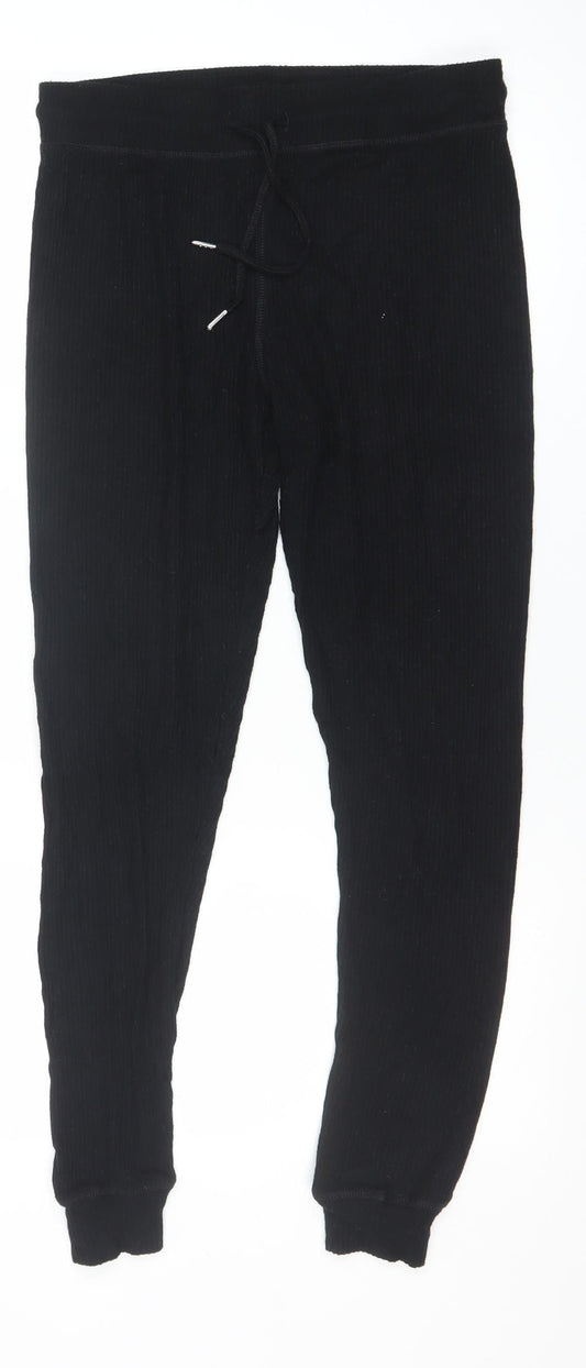 Womens UK Size 12 Topshop Regular Fit Jogger Black Trousers