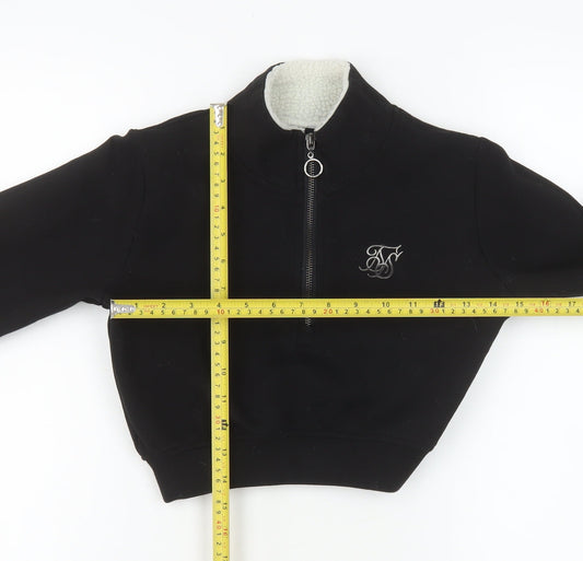 Womens UK Size 6 SikSilk Black Pullover Sweatshirt