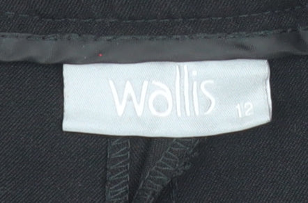 Womens UK Size 12 Wallis Regular Fit Business Casual Workwear Black Trousers