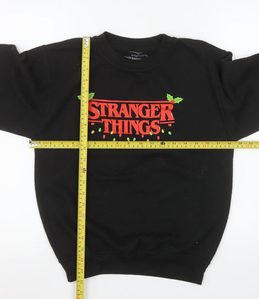 Womens UK Size XL Netflix Black Pullover Sweatshirt
