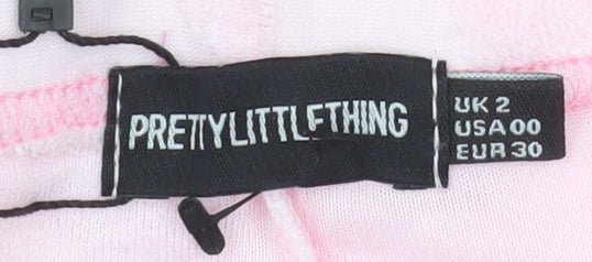 Womens UK Size 2XS PRETTYLITTLETHING Slim Fit Casual Party/Cocktail Travel Pink