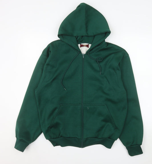 Mens UK Size M True Breed Green Basic Jacket