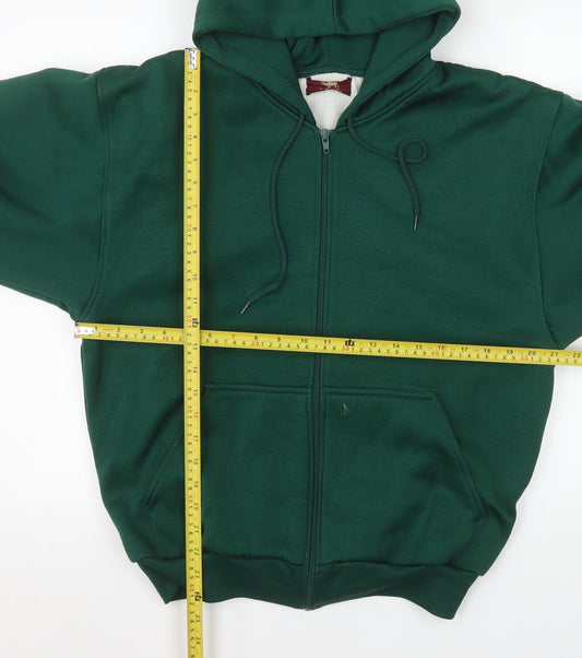 Mens UK Size M True Breed Green Basic Jacket