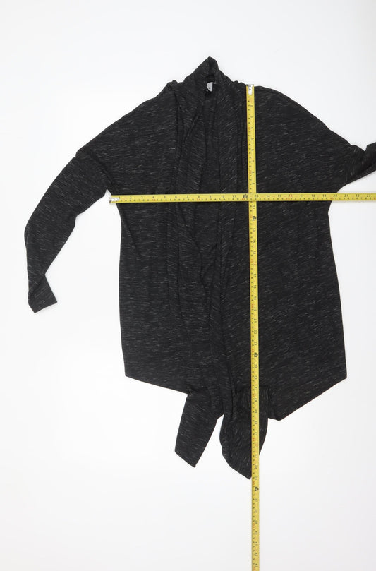 Womens UK Size S H&M Black Wrap Blouse