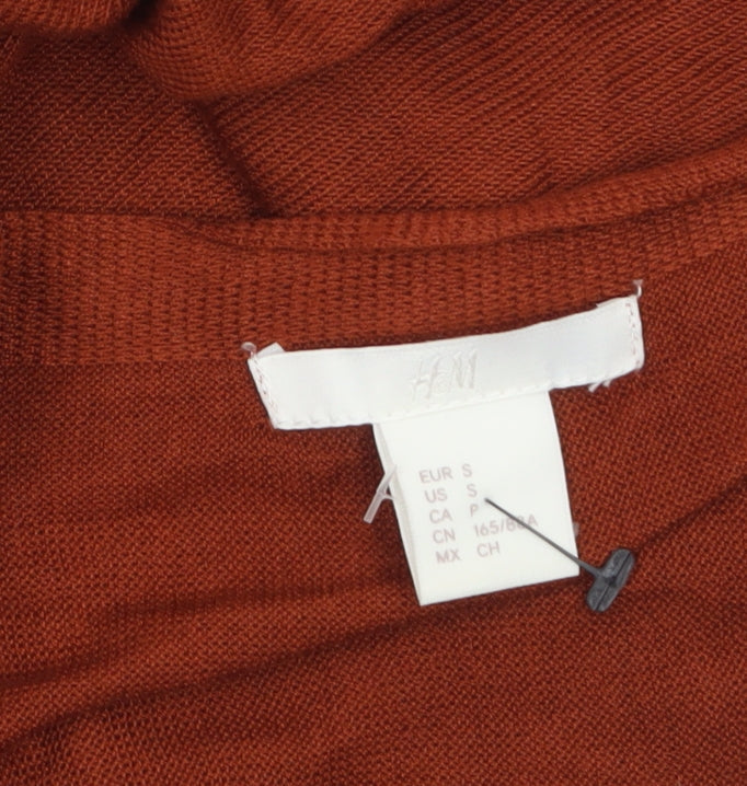 Womens UK Size 8 H&M Brown Cardigan Jumper