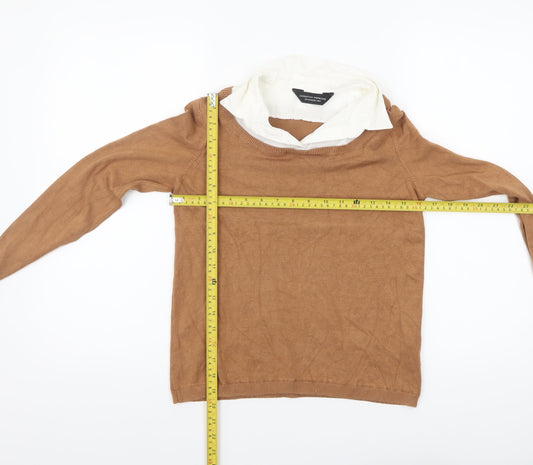 Womens UK Size 8 Dorothy Perkins Brown Pullover Jumper