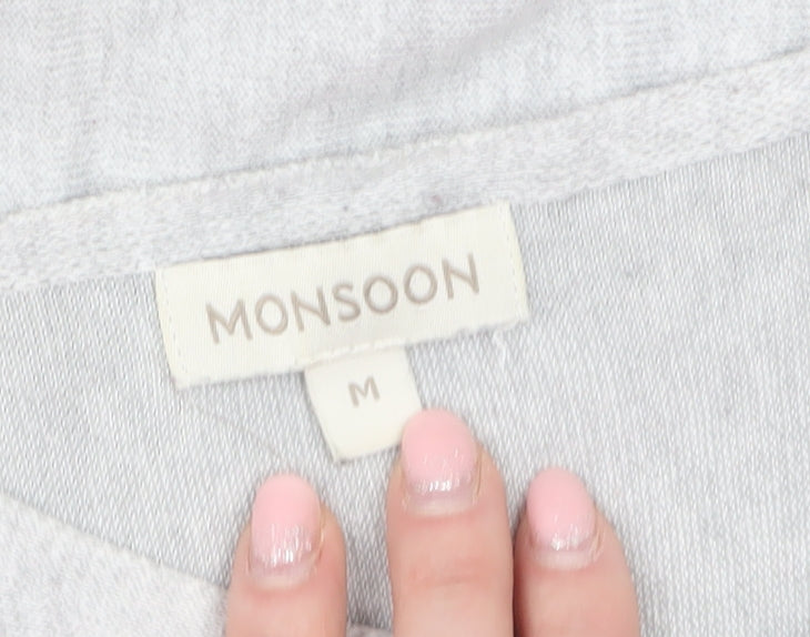 Womens UK Size M Monsoon Grey Pullover Jumper
