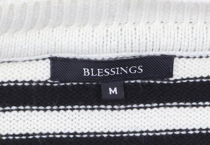 Womens UK Size M Blessings Black Tunic Jumper