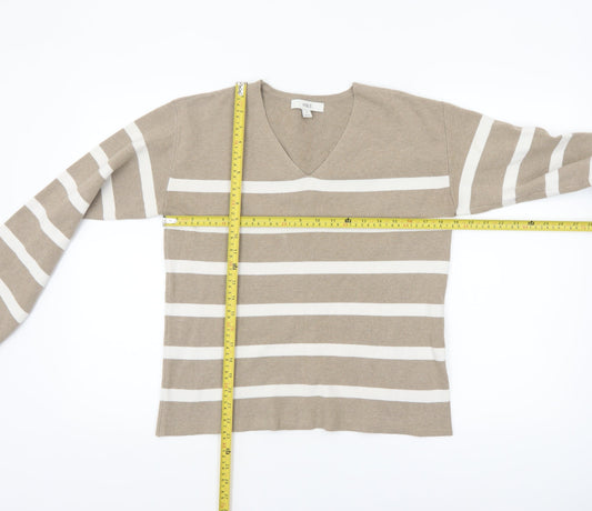 Womens UK Size M Marks and Spencer Beige Pullover Jumper