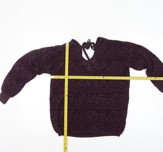 Womens UK Size 14 NEXT Purple Pullover Jumper
