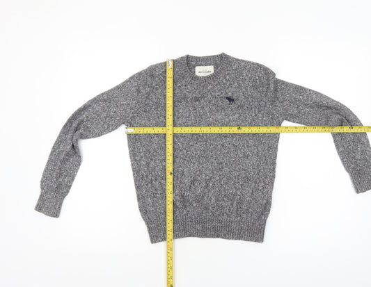 Boys UK Size 10 Years Abercrombie Grey Pullover Jumper